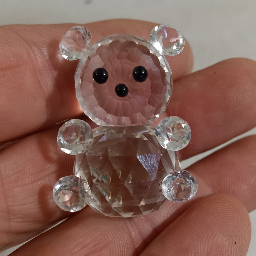 Crystal Miniature Teddy Bear Figurine